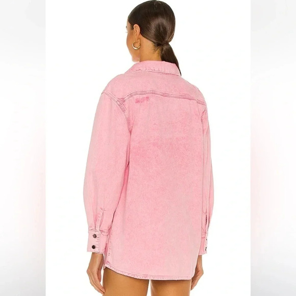 Retrofête Doreen Shirt in Vintage Pink Size Medium - Picture 3 of 8